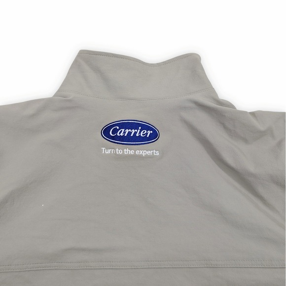 Carhartt Super Dux Soft Shell Jacket Mens XL Beige Rain Defender Workwear Logos - Picture 7 of 9